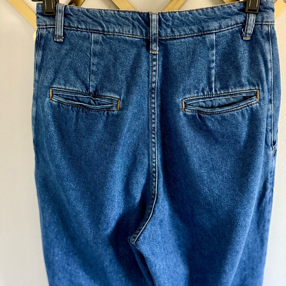 Reformation Montauk pleated trouser wide leg jean | size 26 - Picture 10 of 11